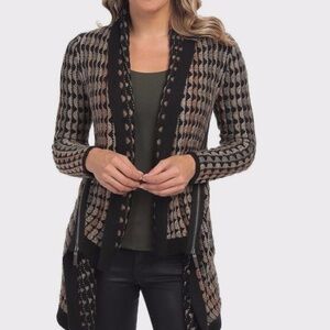 $220 Nic + Zoe Cardigan Patterns Knitted Reversible Sweater Size XXL Women’s